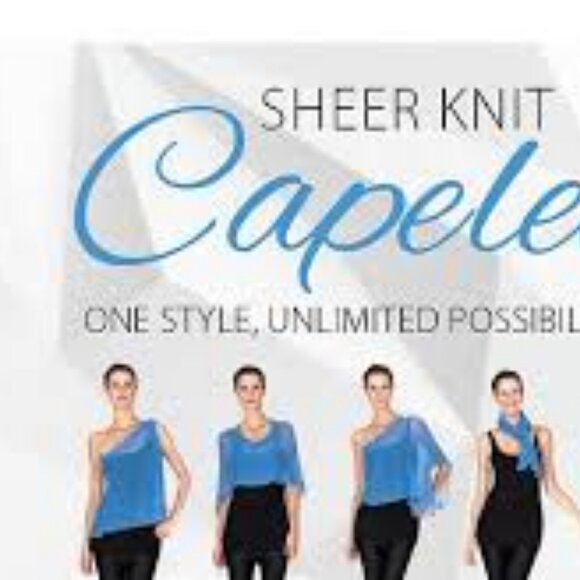 NEW! Sharanel Caplet in colour mango - many different ways to wear this (4534 - Picture 3 of 6